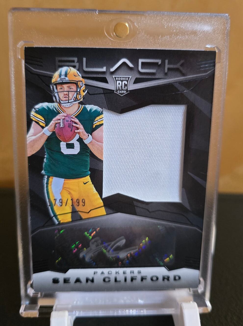 2023 Panini Black RC Sean Clifford Patch Auto (No#179/199)